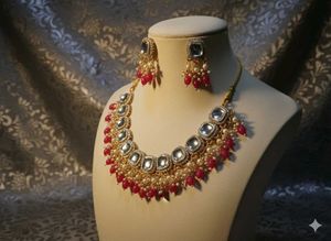 Elegant Kundan Jewelry Set
