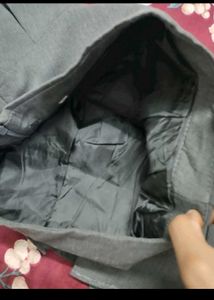 Pleated Grey Mini Skirt
