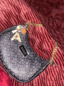 DKNY Shoulder Bag with Chain Detail