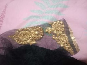 peach saree with blouse