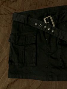 Stylish Cargo Skirt with Belt
