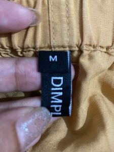 Mustard Yellow High-Waisted Paperbag Shorts