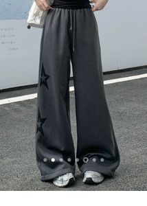Savana Wide-Leg Sweatpants with Star Detail