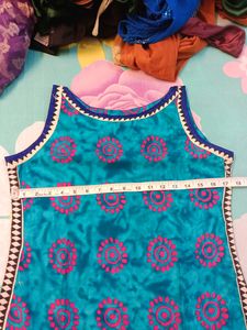 Retro Teal Print Dress