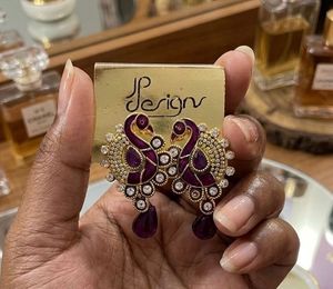 Elegant Peacock Design Earrings