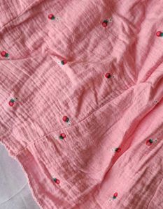 Cute Cotton Comfy Pink Shirt &amp; Tiered Skirt Set
