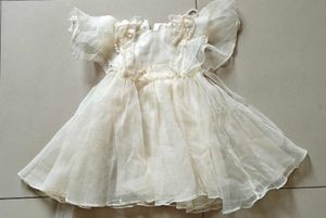princess white frock