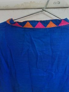 Vibrant Blue Embroidered Kurta