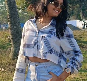 Chic Plaid Button-Up Shirt