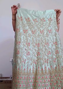 semi stitched Exquisite Embroidered Lehenganga Cho