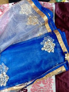 Brand new embroidered saree