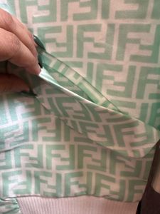 Fendi Faded FF Pattern Long Bomber Jacket