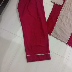 Elegant Red Kurta Set with Dupatta
