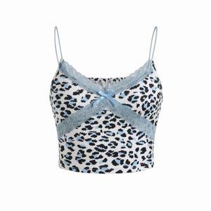 Y2K Leopard Print Camisole Top