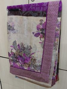 Elegant Floral Print Saree