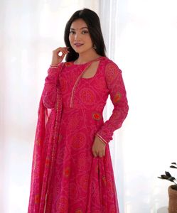 8 Mtr Fully Flair Anarkali Gown