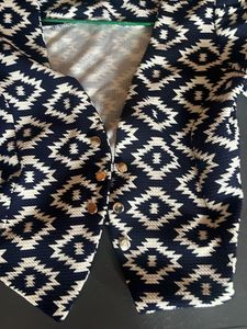 Boho Aztec Print Cropped srug