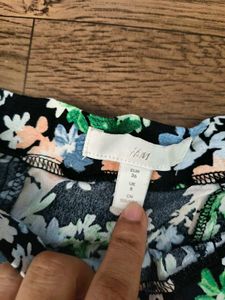 Floral Print Midi Skirt