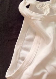 Classic White Ribbed Tank Top