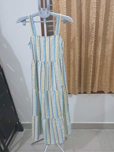 Striped Tiered Maxi Dress