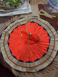 Orange Embroidered Dress