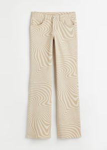H&amp;M Swirl Print Flare Jeans