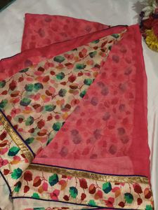 Beautiful Floral Print Saree