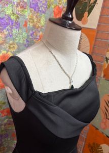 y2k Elegant Black Asymmetrical Dress