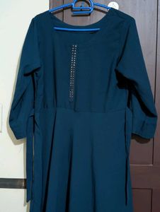 Elegant Teal Ethnic Gown