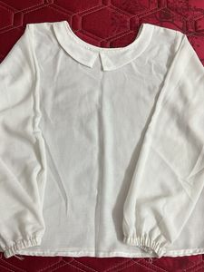 White Puff Sleeve Blouse