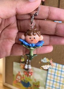 Flower Boy Keychain