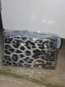 Leopard Print Clutch Bag