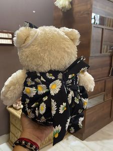 BAB Teddy Bear with  crochet Flower Pot