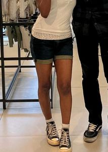 Blue Dark Wash Vintage Style Denim Shorts