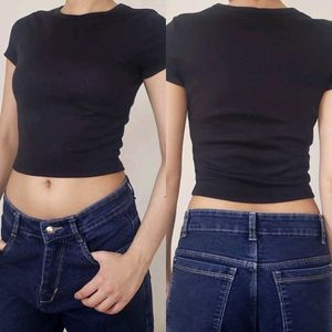 Tokyo Talkies 3 Pack Basic Crop Tops Combo