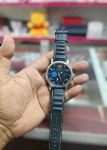 Fastrack watch Stylish Black Leather Strap Watc