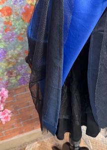 Elegant Royal Blue Tulle Dress