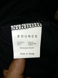 BOUNCE Black Oversized T-Shirt