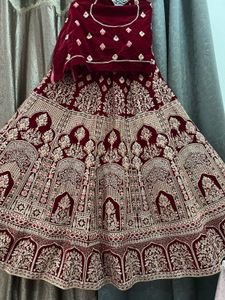 Elegant Red Bridal Lehenga Choli