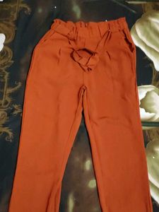 Chic Rust-Colored Trousers