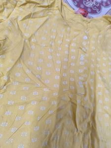 Vibrant Yellow Printed Kurta