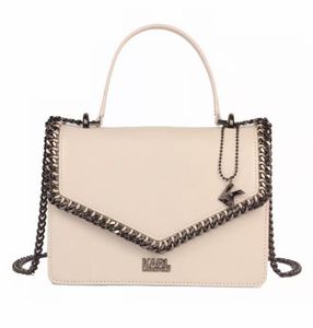 Karl Lagerfeld Cream Chain Shoulder Bag