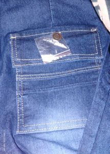 Dark Blue Wide leg Denim Jeans