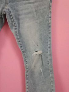 Ripped Flare Jeans