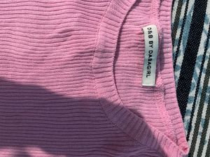 D&amp;B by Dabagirl Pink Knit Top