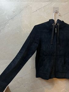 Velvet Zip-Up Hoodie
