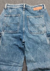 Lee Cooper Stylish Wide-Leg Cargo Jeans
