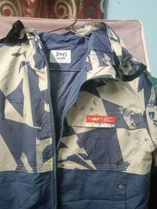 Stylish Abstract Print Windbreaker Jacket