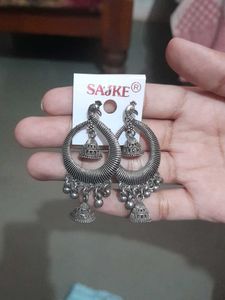 Peacock Jhumka Earrings