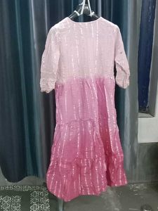 Chic Tiered Ombre Pink Dress